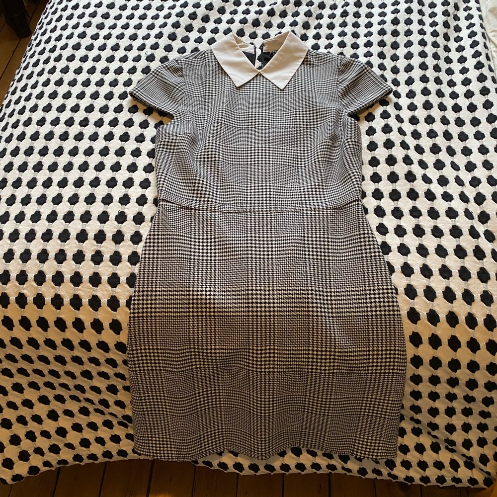 alice + olivia houndstooth dress